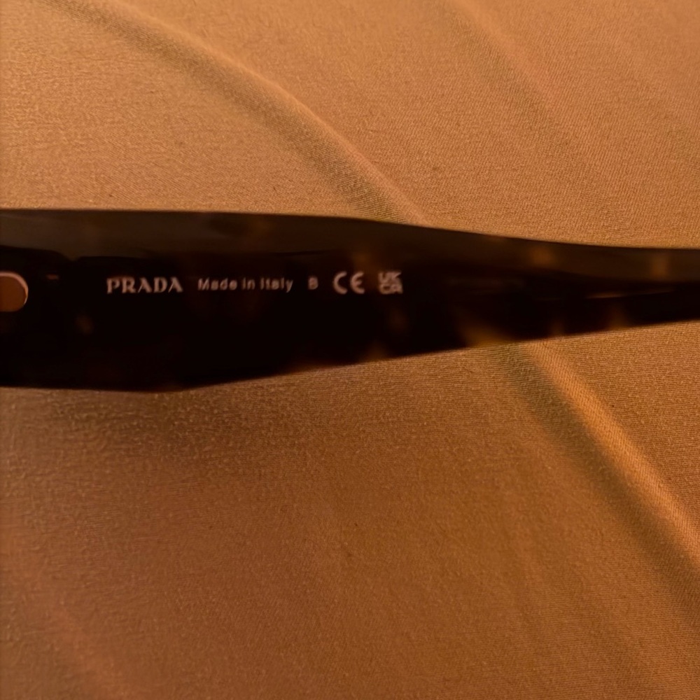 Prada Brown Tortoise Shell Rectangular Sunglasses - image 3